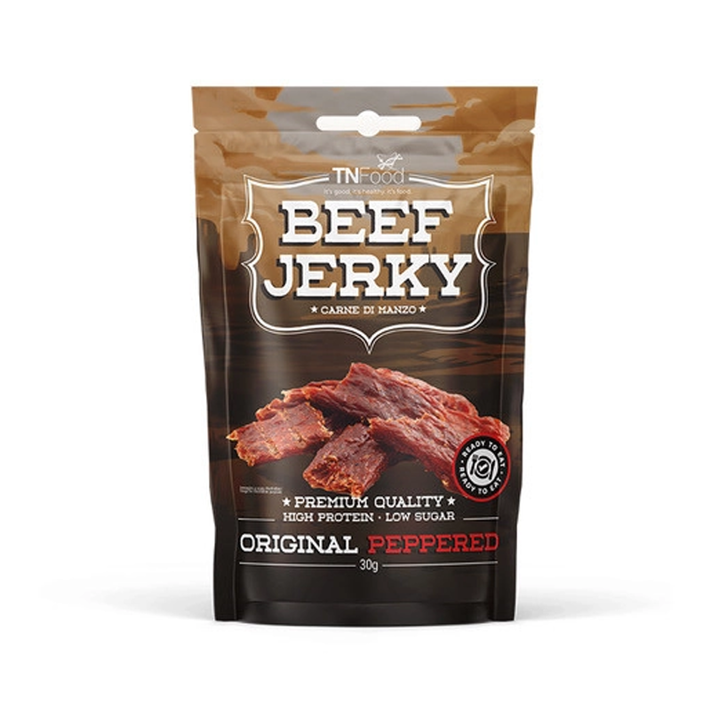 Beef Jerky Peppered - Carne secca di manzo piccante 30 g