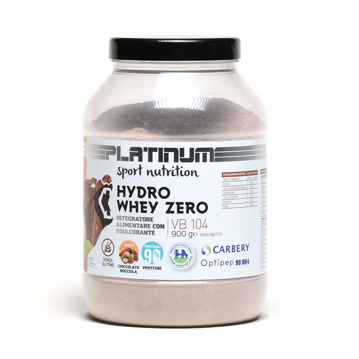 HYDRO WHEY ZERO 900g CARBERY® – CIOCCOLATO NOCCIOLA