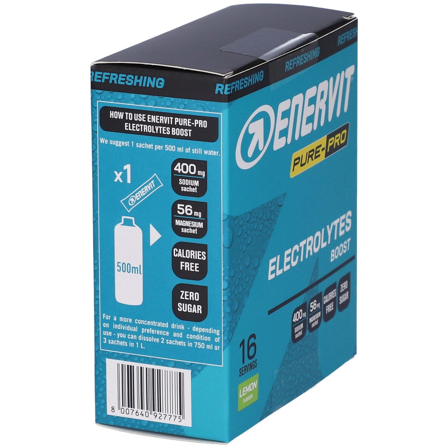 ENERVIT Pure-Pro Electrolytes Boost Bustine Gusto Limone