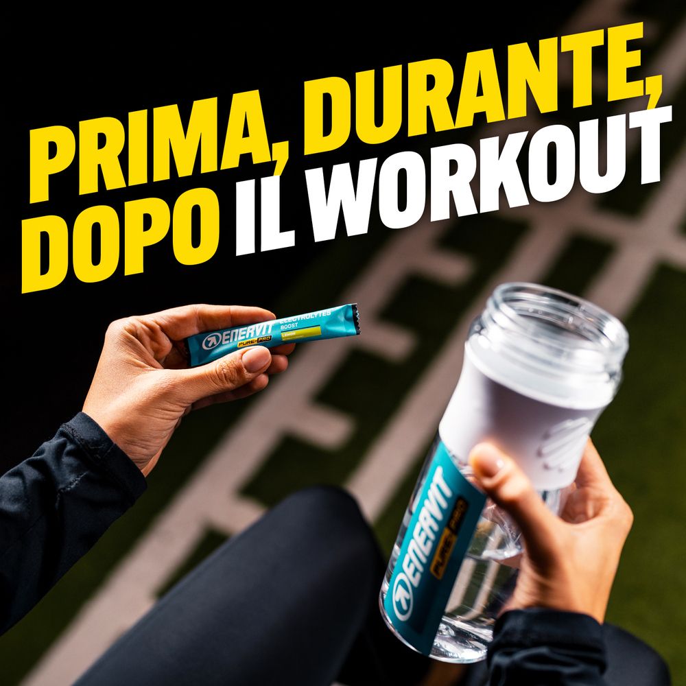 ENERVIT Pure-Pro Electrolytes Boost Bustine Gusto Limone