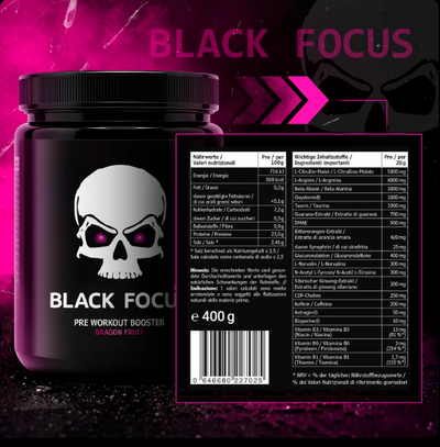 Black Focus Pro 2.0 Extrem Pre-Workout 400g