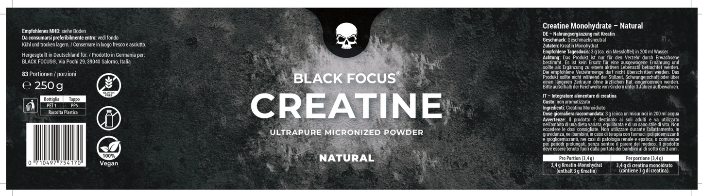 Creatine Ultrapure Micronized PowderCreatine Ultrapure Micronized Powder 250g
