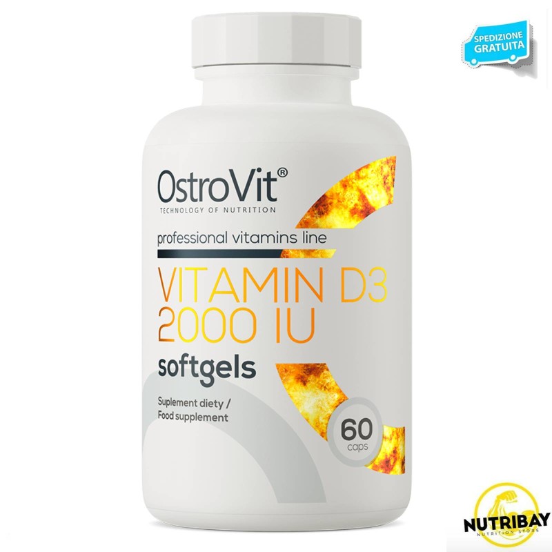 OstroVit Vitamin D3 2000IU - 60 soft caps