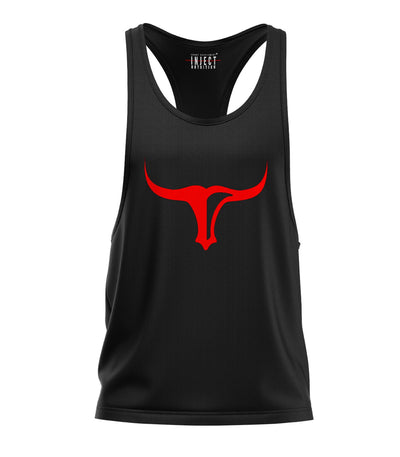 BLACK TANK TOP RED TORUS