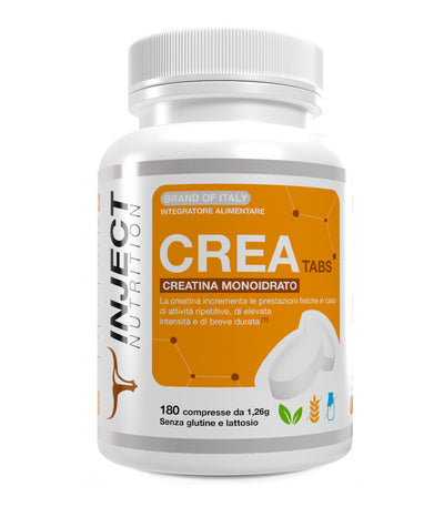 CREA TABS Creatina Monoidrato da 1g (100 compresse) INJECT NUTRITION