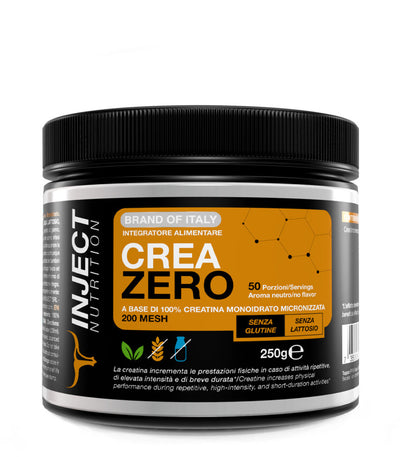 CREA ZERO Creatina Monoidrato (250 grammi) INJECT NUTRITION