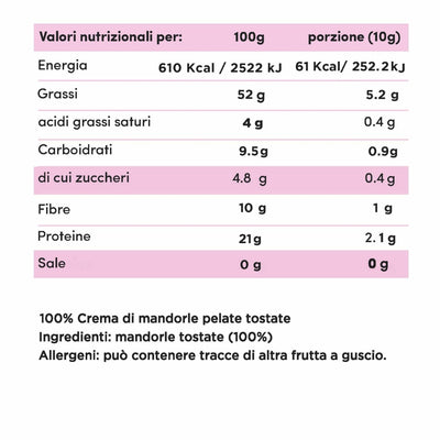 Crema di mandorle 100% - Cremosa