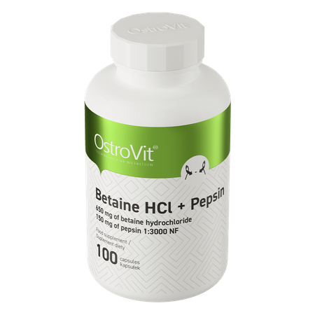 OstroVit Betaina HCl + Pepsina 100 capsule