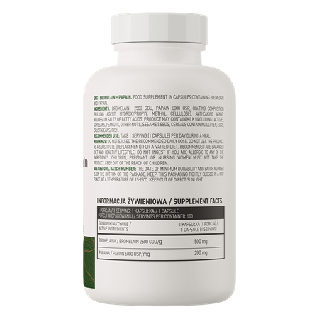 OstroVit Bromelina + Papaina VEGE 100 capsule