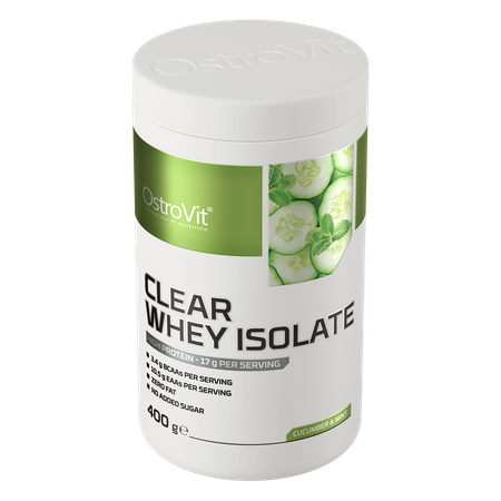 OstroVit Clear Whey Isolate 400 g cetriolo e menta