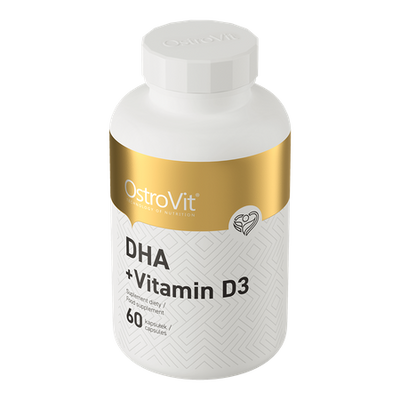 OstroVit DHA + Vitamina D3 60 capsule