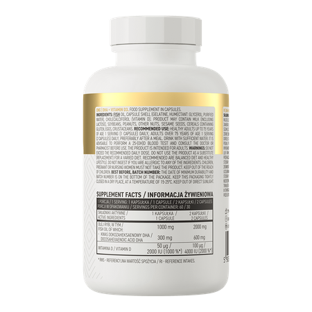 OstroVit DHA + Vitamina D3 60 capsule