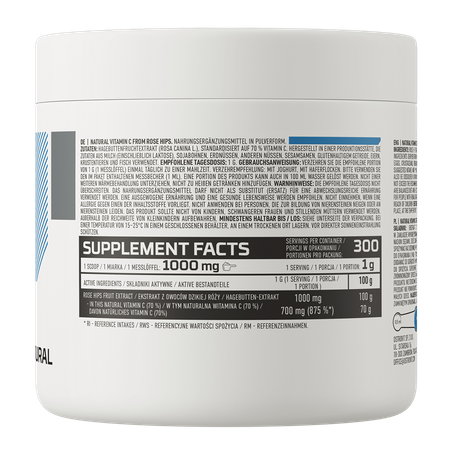 OstroVit Natural Wild Rose Vitamina C 300 g naturale