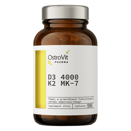 OstroVit Pharma D3 4000 UI + K2 MK-7 90 compresse