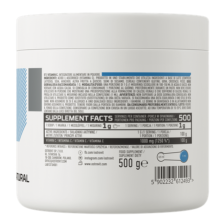 OstroVit Vitamina C 500 g naturale