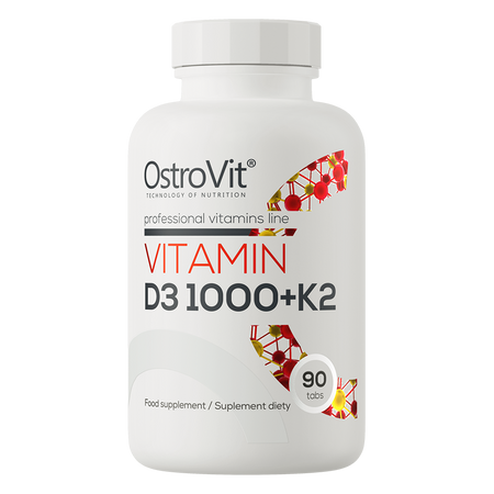 OstroVit Vitamina D3 1000 UI + K2 90 compresse