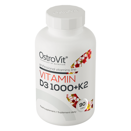 OstroVit Vitamina D3 1000 UI + K2 90 compresse