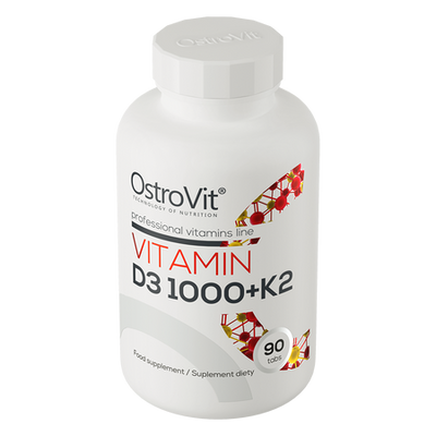 OstroVit Vitamina D3 1000 UI + K2 90 compresse