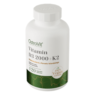 OstroVit Vitamina D3 2000 UI + K2 VEGE 120 capsule