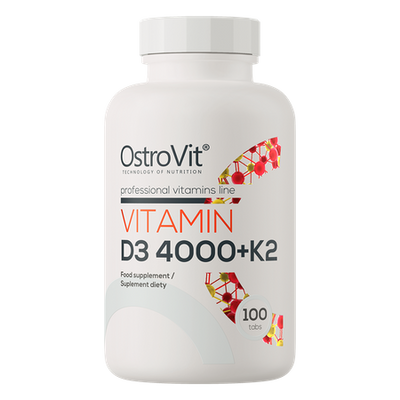 OstroVit Vitamina D3 4000 UI + K2 100 compresse