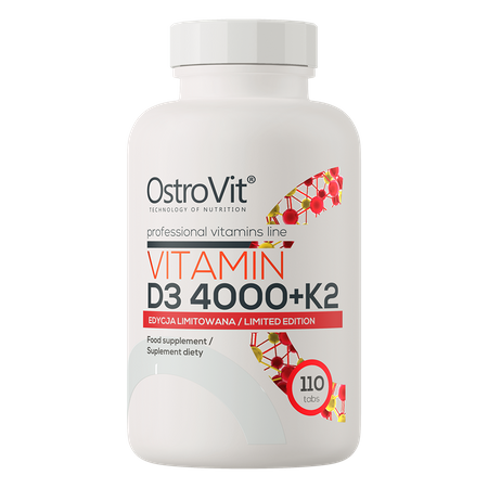 OstroVit Vitamina D3 4000 UI + K2 110 compresse