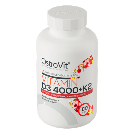 OstroVit Vitamina D3 4000 UI + K2 110 compresse