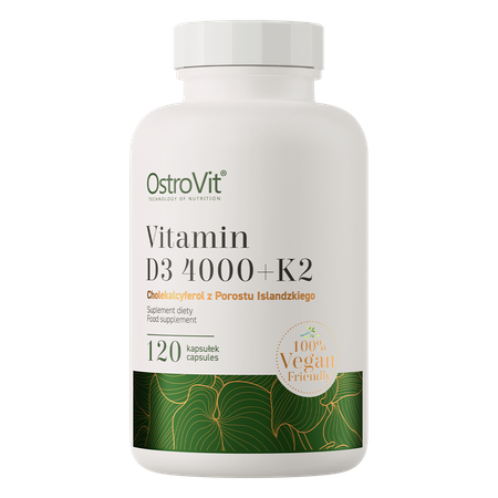 OstroVit Vitamina D3 4000 UI + K2 VEGE 120 capsule