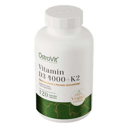 OstroVit Vitamina D3 4000 UI + K2 VEGE 120 capsule