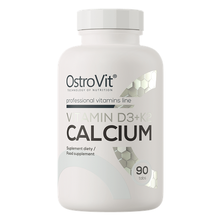 OstroVit Vitamina D3 + K2 + Calcio 90 compresse
