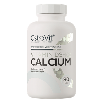 OstroVit Vitamina D3 + K2 + Calcio 90 compresse