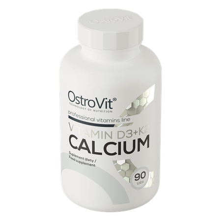 OstroVit Vitamina D3 + K2 + Calcio 90 compresse