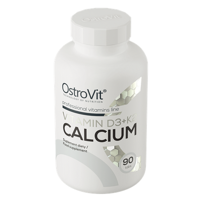 OstroVit Vitamina D3 + K2 + Calcio 90 compresse