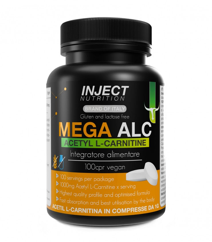 Mega ALC Acetil L-Carnitina (100 compresse) INJECT NUTRITION