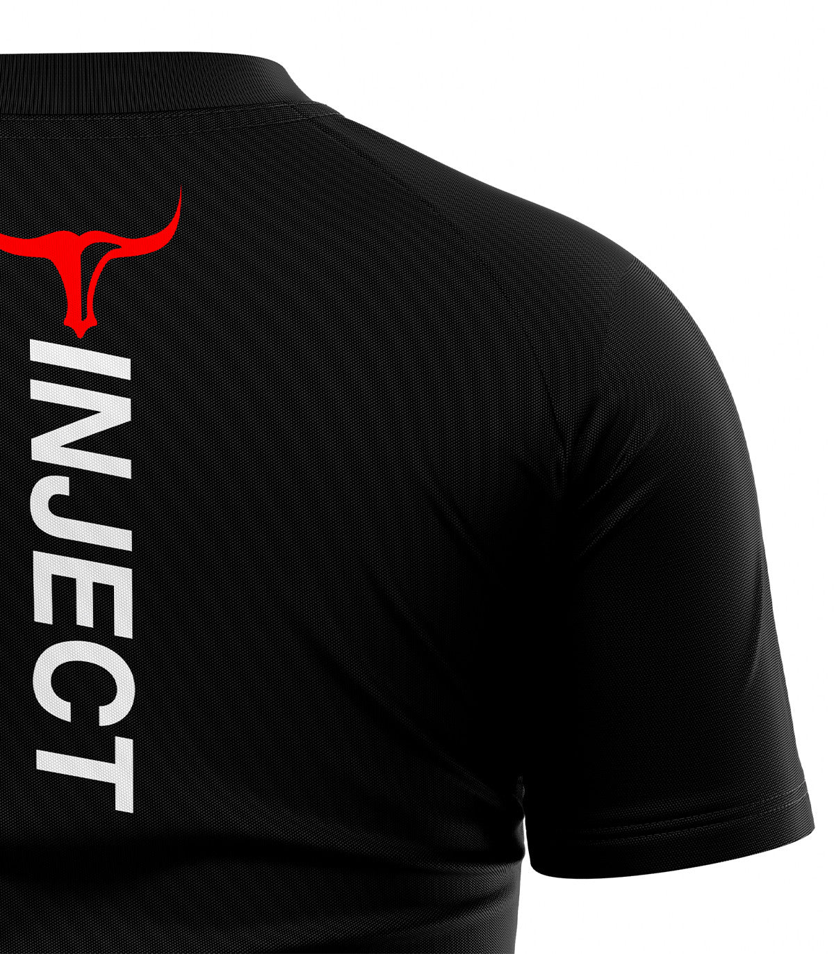 Raglan Performance Black T-Shirt
