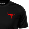 Raglan Performance Black T-Shirt