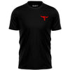 Raglan Performance Black T-Shirt