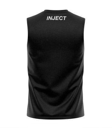 Sleeveless Muscle Black T-Shirt