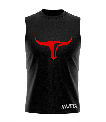 Sleeveless Muscle Black T-Shirt