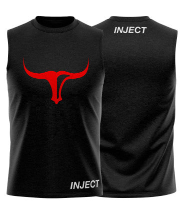 Sleeveless Muscle Black T-Shirt