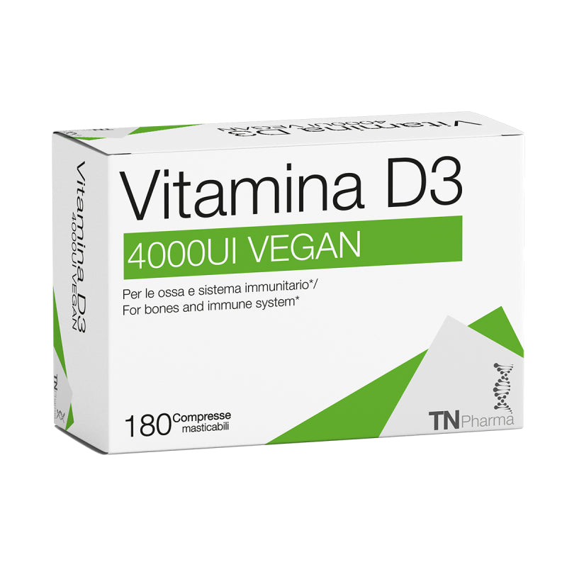 Vitamina D3 4000UI Vegan 180 tbl masticabili