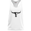 WHITE TANK TOP BLACK TORUS