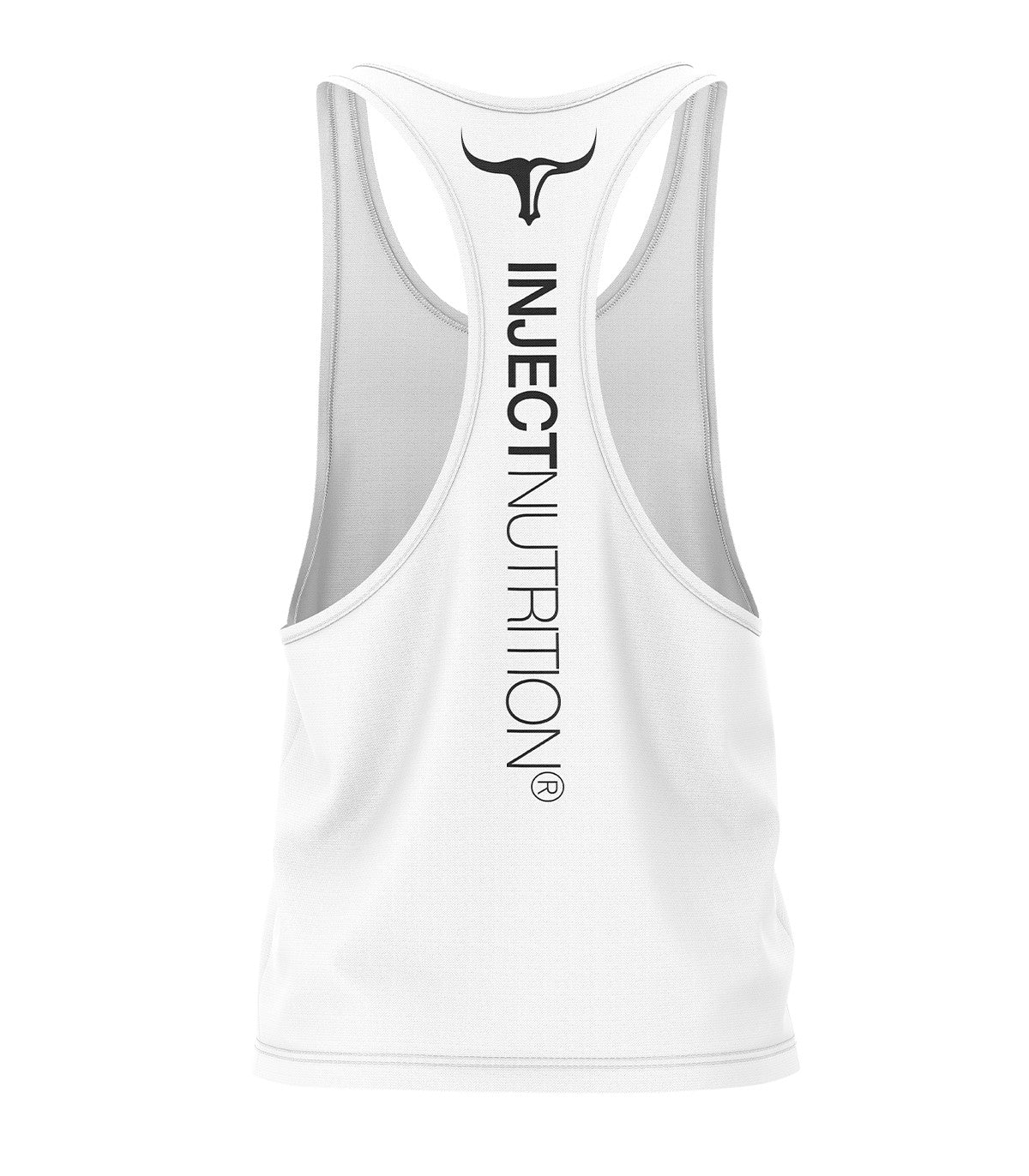 WHITE TANK TOP BLACK TORUS
